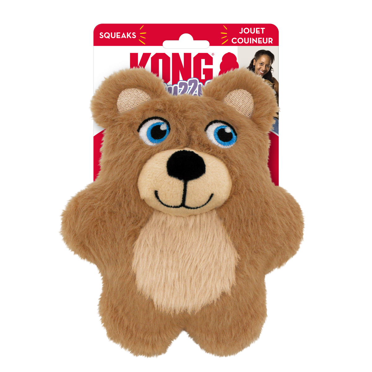 KONG Snuzzles Kiddos Teddy Dog Toy