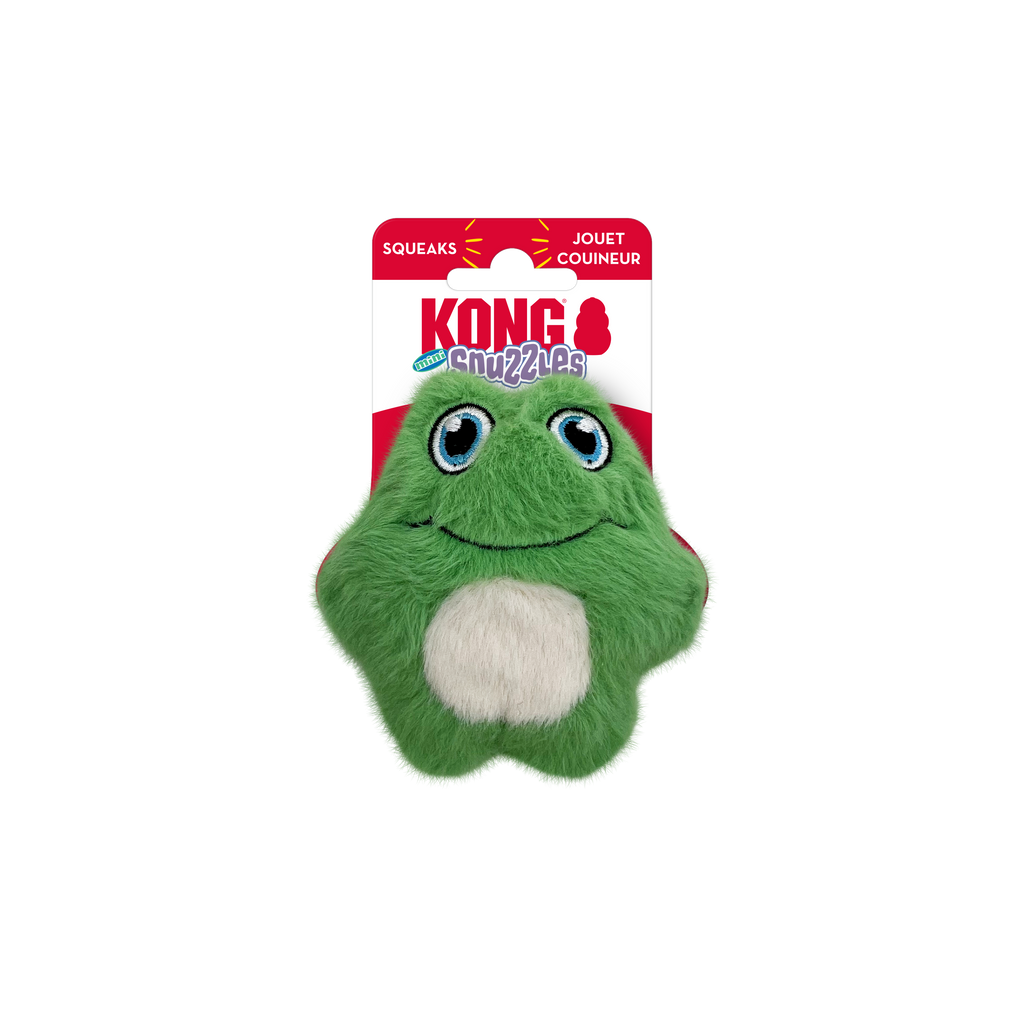 KONG Snuzzles Mini Frog Plush Dog Toy