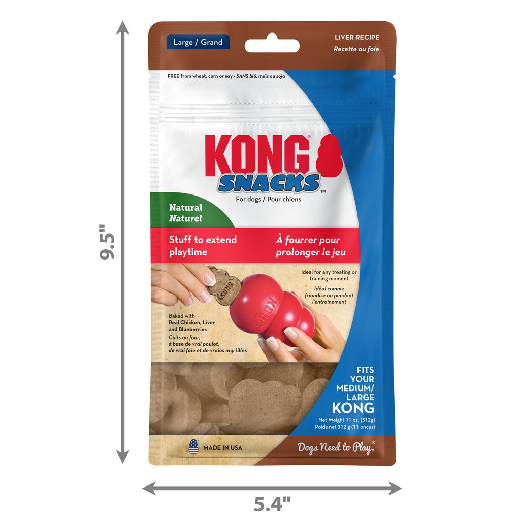 KONG Stuff'N Snacks Large Dog Treats Liver