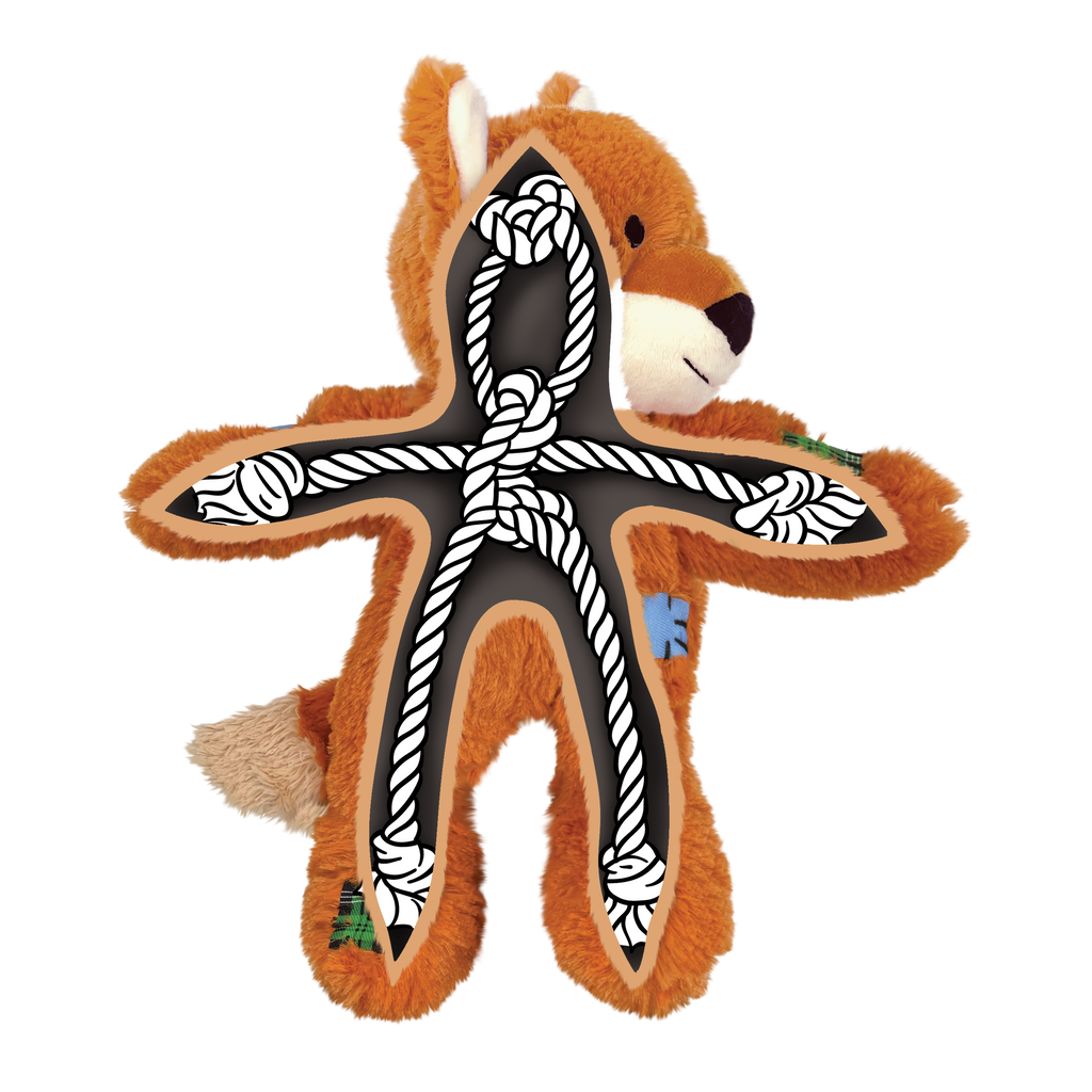 KONG Wild Knots Fox Dog Toys