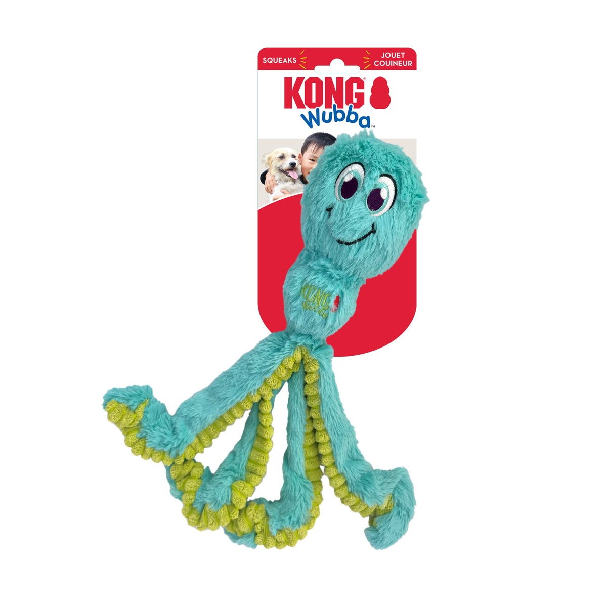 KONG Wubba Octopus Plush Dog Toy