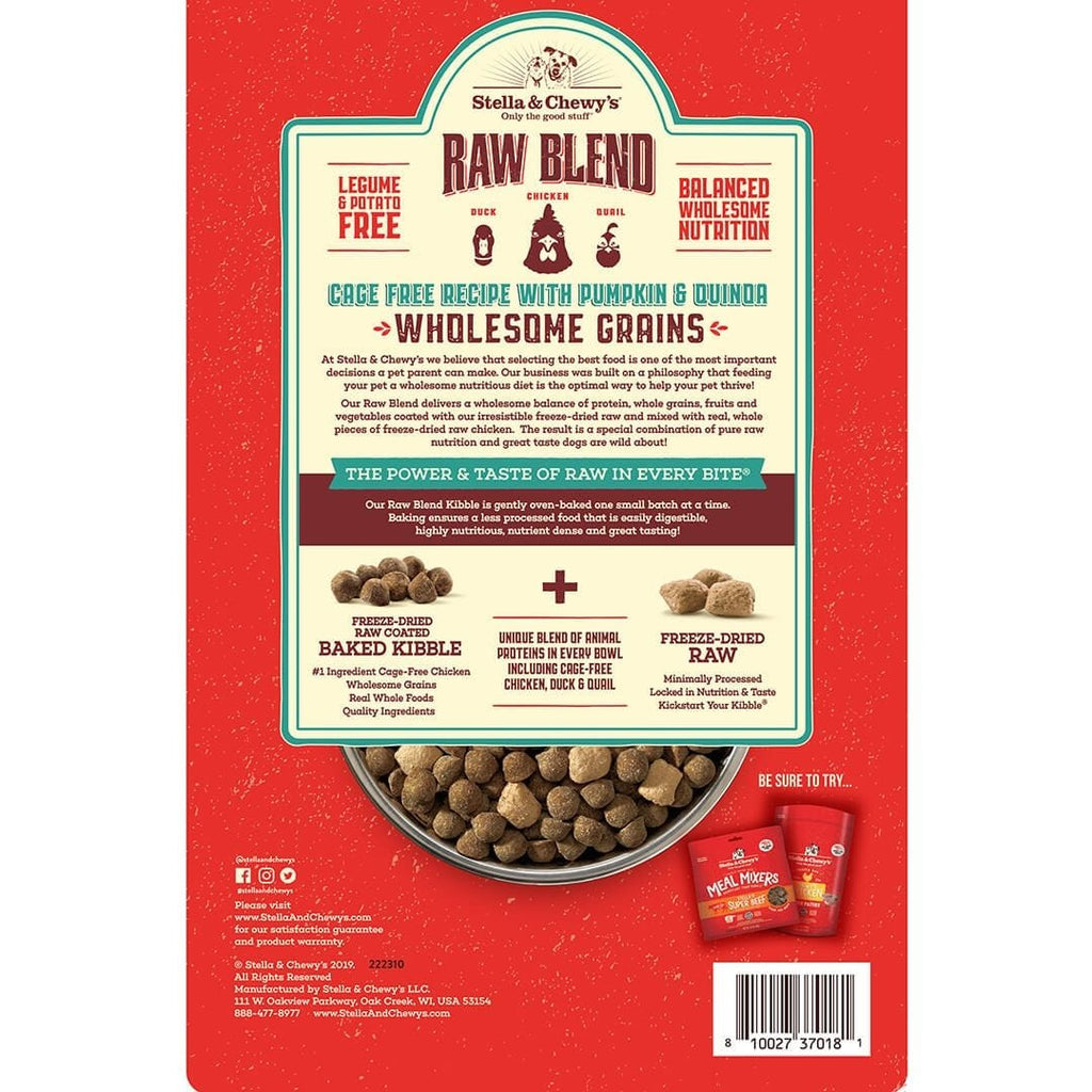 Stella & Chewy's Raw Blend Wholesome Grains Cage Free Chicken Recipe Dry Dog Food