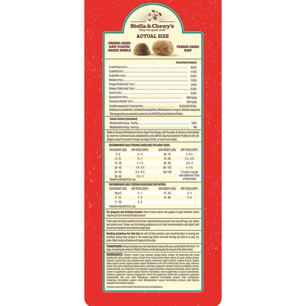 Stella & Chewy's Raw Blend Wholesome Grains Cage Free Chicken Recipe Dry Dog Food