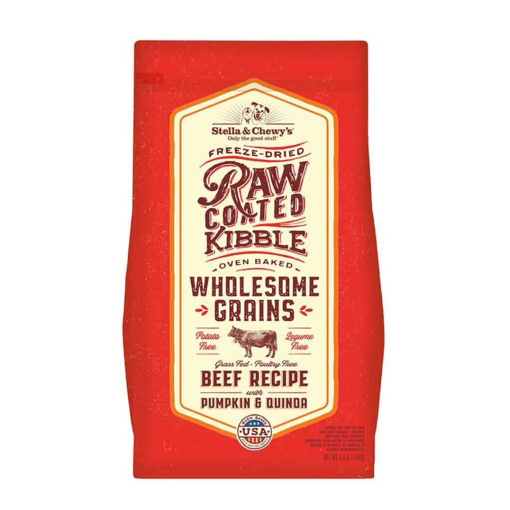 Stella & Chewy's Freeze Dried Raw Coated Wholesome Grains Beef Recipe Dry Dog Food
