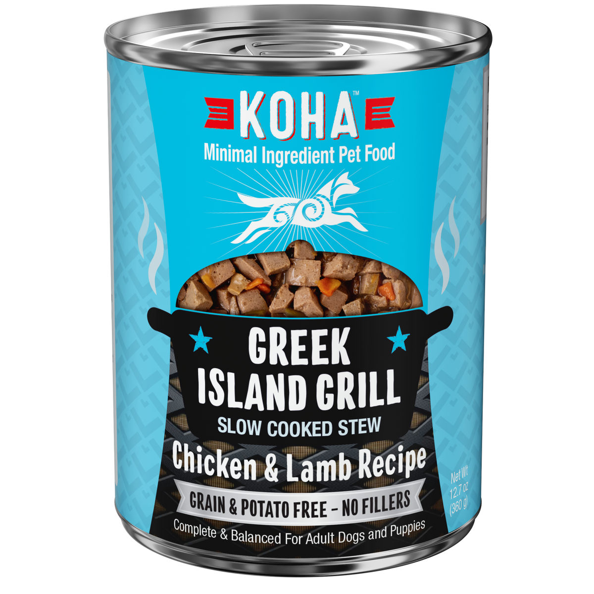 KOHA Grain & Potato Free Greek Island Grill Slow Cooked Stew with Chicken & Lamb Canned Dog Food