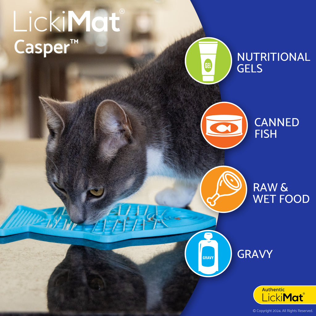 LickiMat Casper Slow Feeder Pet Bowl