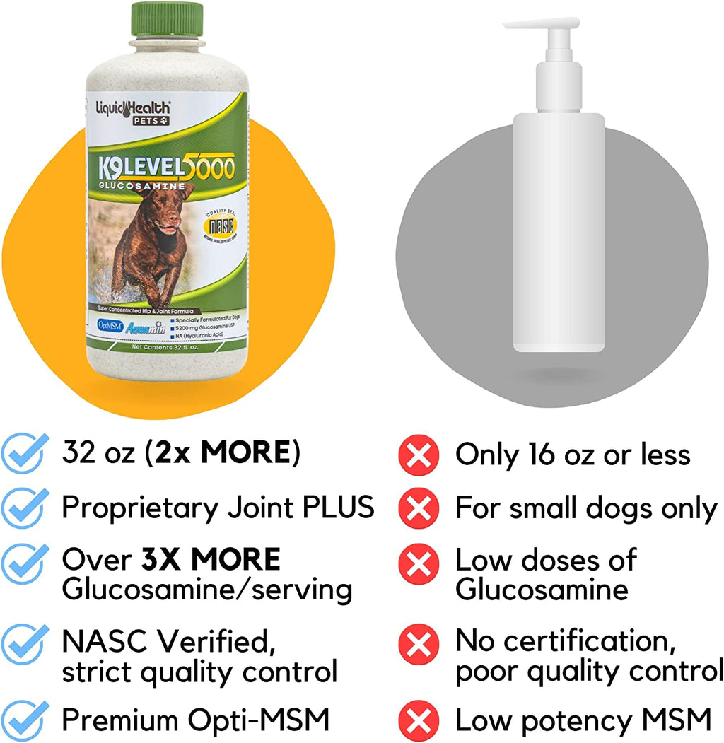 Liquid Health K9 Level 5000 Glucosamine Chondroitin Opti MSM