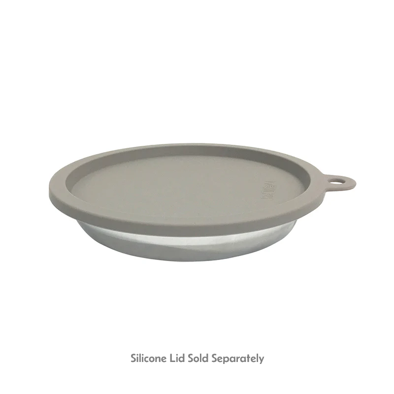 Messy Cats Stainless Steel Saucer Style Cat Bowl