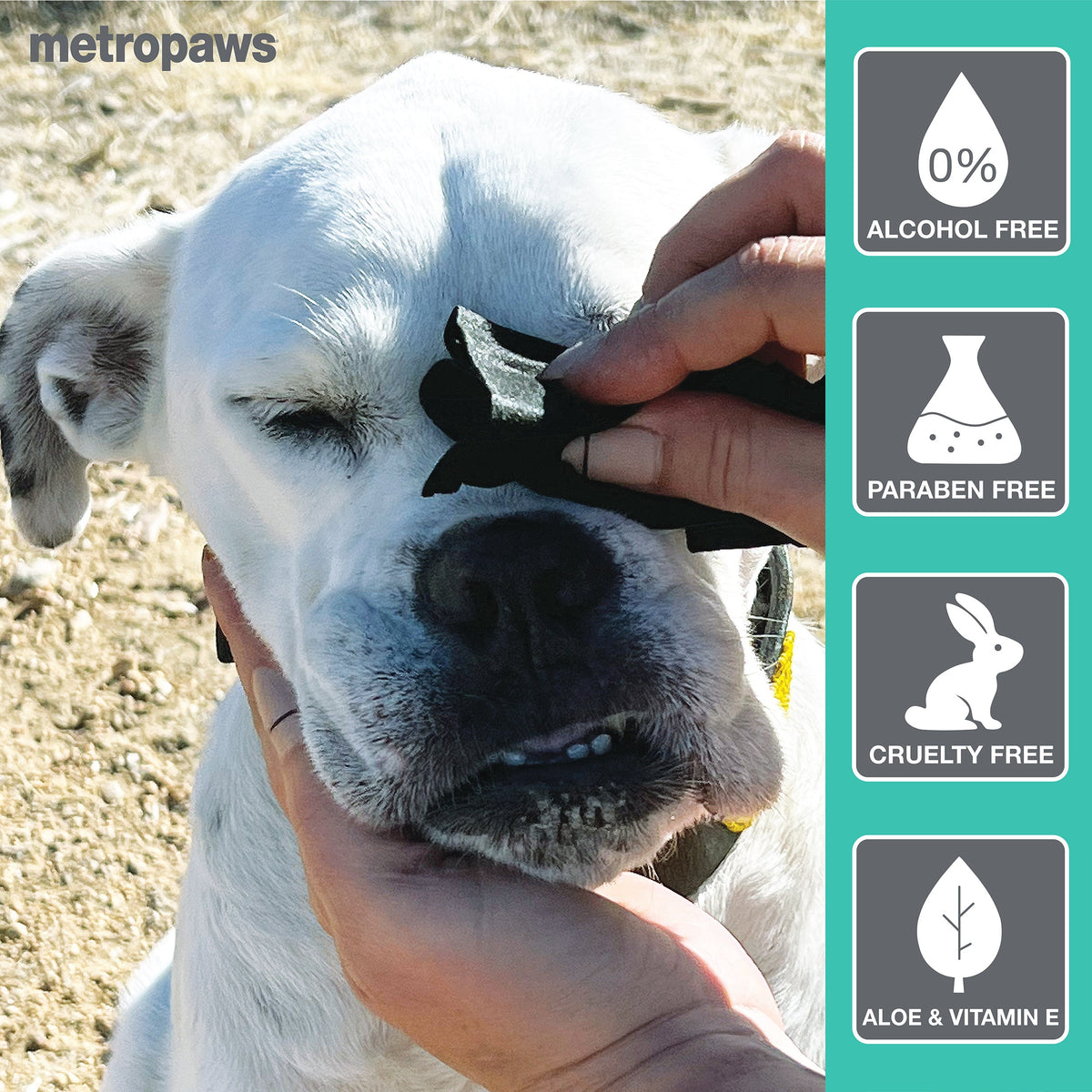 Metro Paws Metro Wipes Charcoal Peppermint Pet Wipes