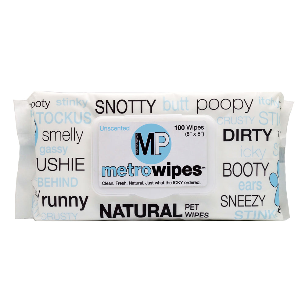 Metro Paws Metro Wipes Hypoallergenic Unscented Pet Wipes