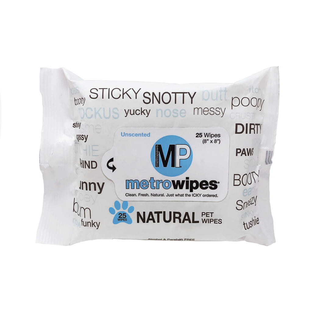 Metro Paws Metro Wipes Hypoallergenic Unscented Pet Wipes