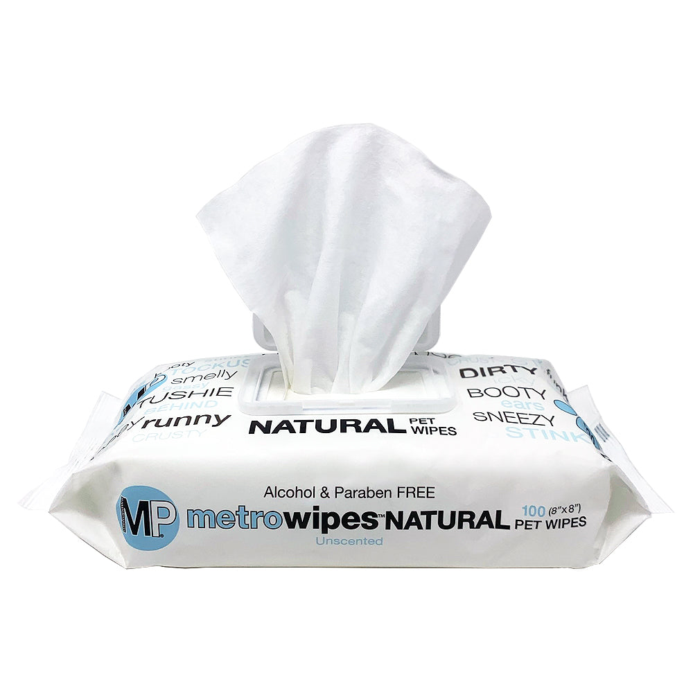 Metro Paws Metro Wipes Hypoallergenic Unscented Pet Wipes