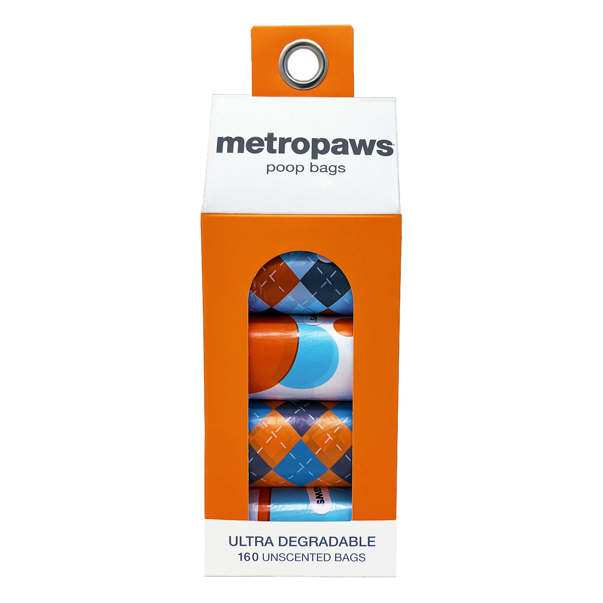 Metro Paws Poopy Packs Ultra Degradable Unscented Dog Poop Bags, 160 Count