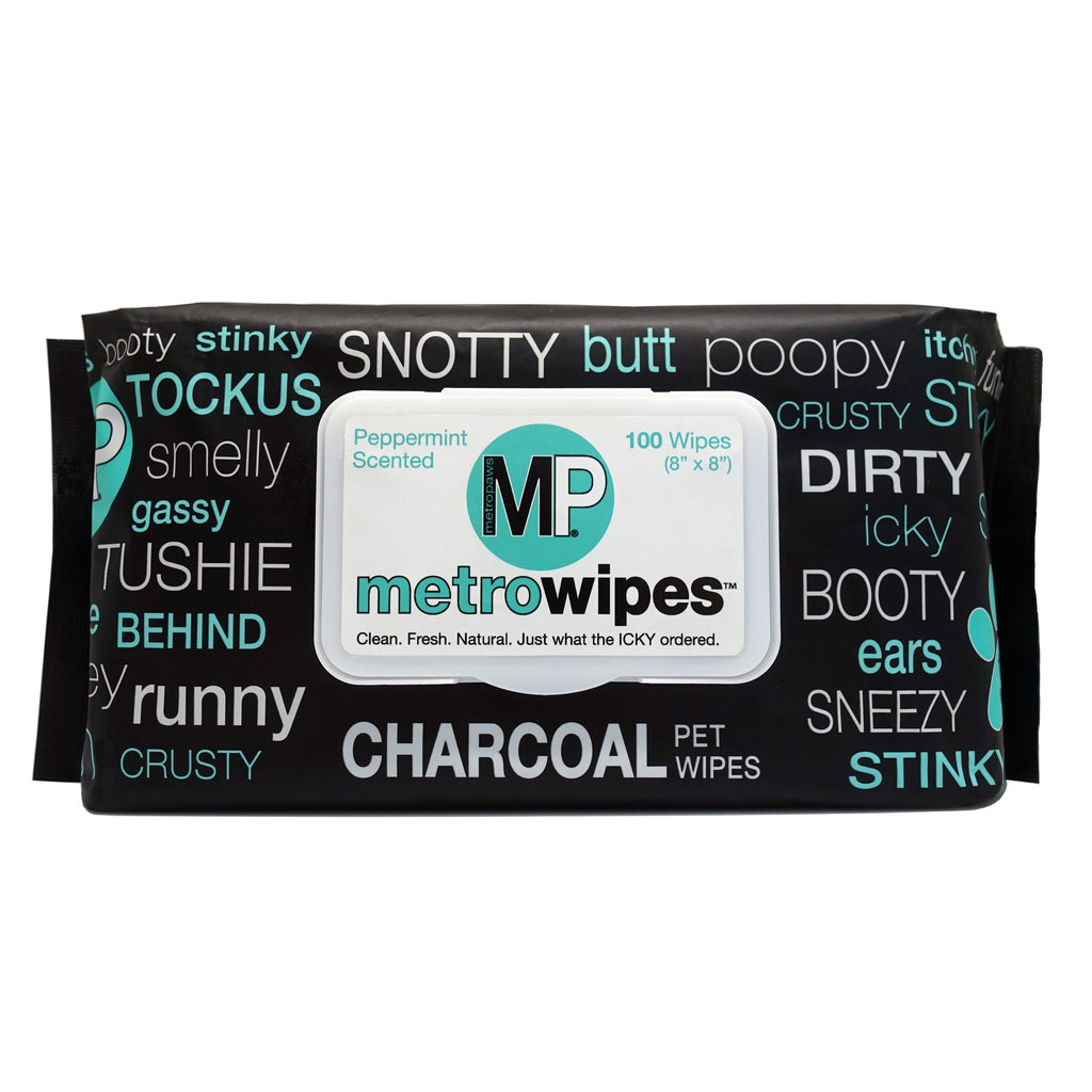 Metro Paws Metro Wipes Charcoal Peppermint Pet Wipes