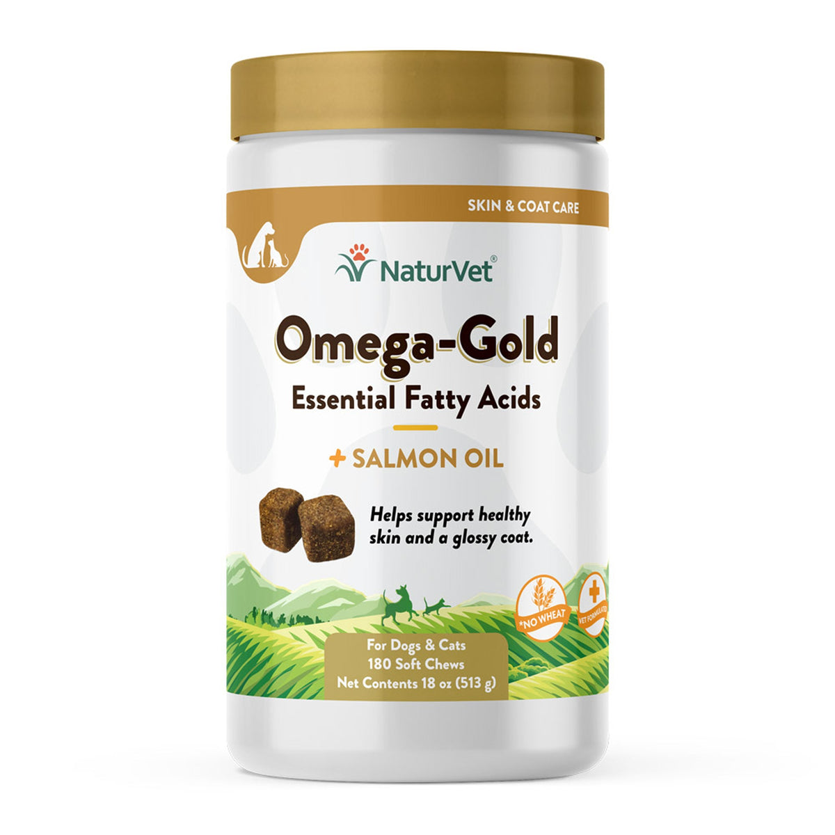 NaturVet Omega Gold Plus Salmon Oil