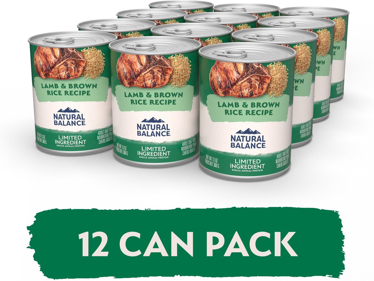 Natural Balance Limited Ingredient Lamb & Brown Rice Recipe Wet Dog Food