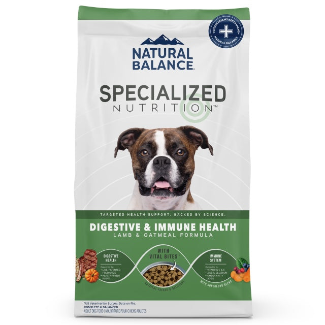 Natural Balance Specialized Nutrition Digestive & Immune Health Lamb & Oatmeal Dry Dog Food