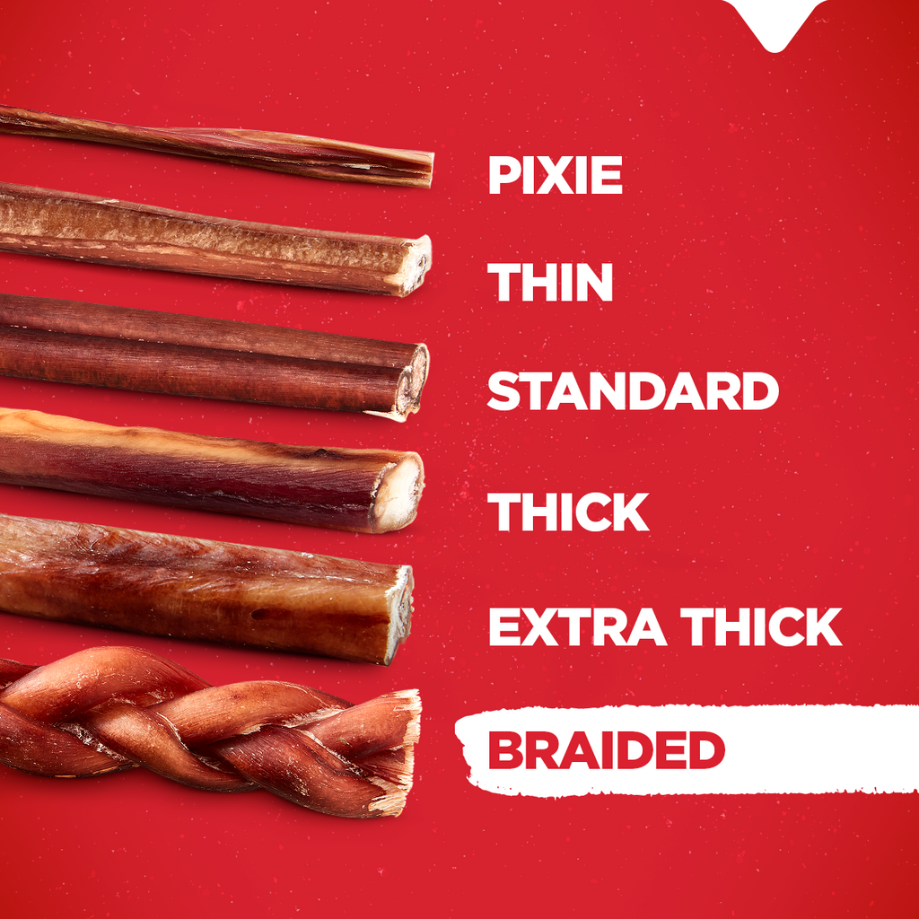 Natural Farm Braided Bully Stick Dog Treat