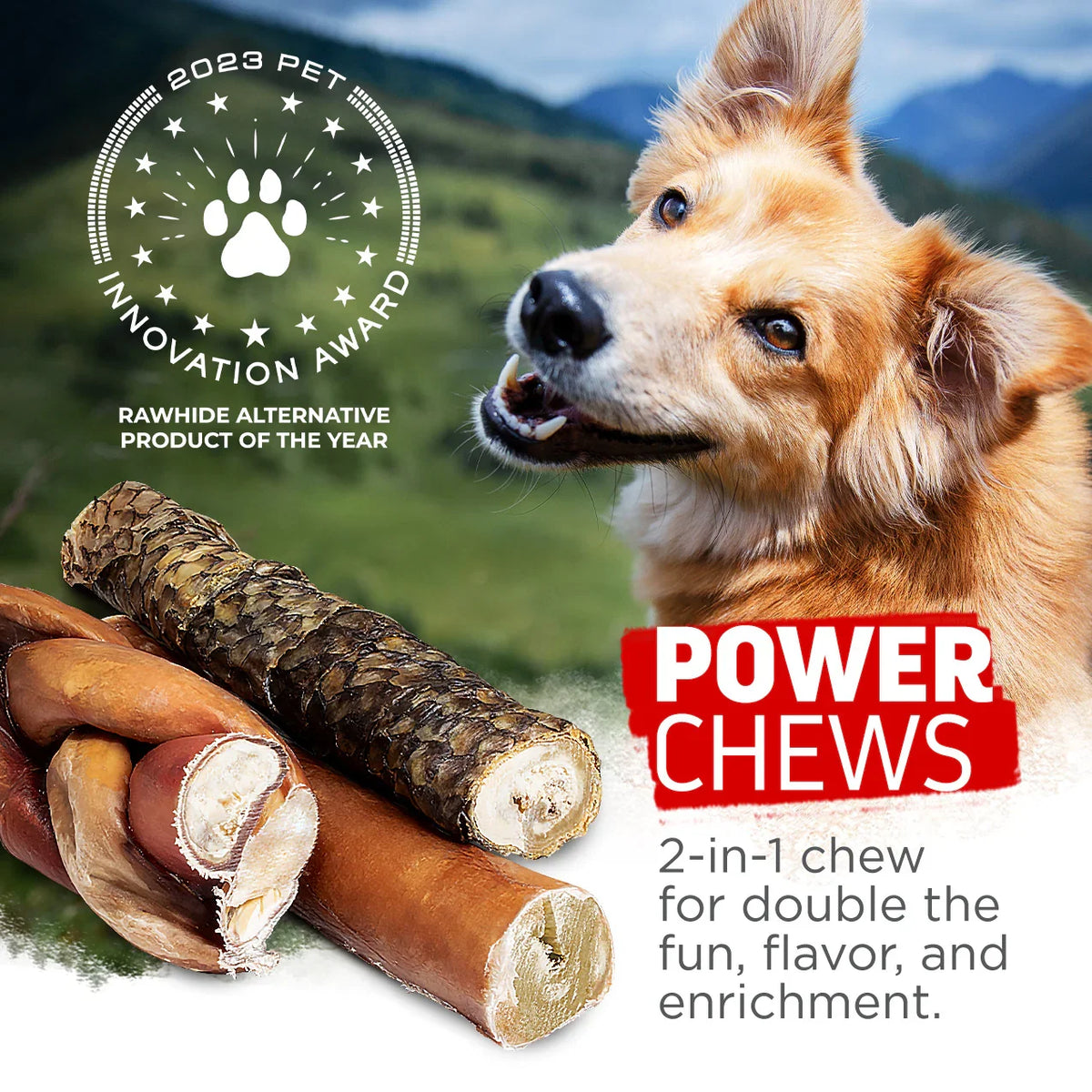 Natural Farm Power Bully Stick Dog Chew