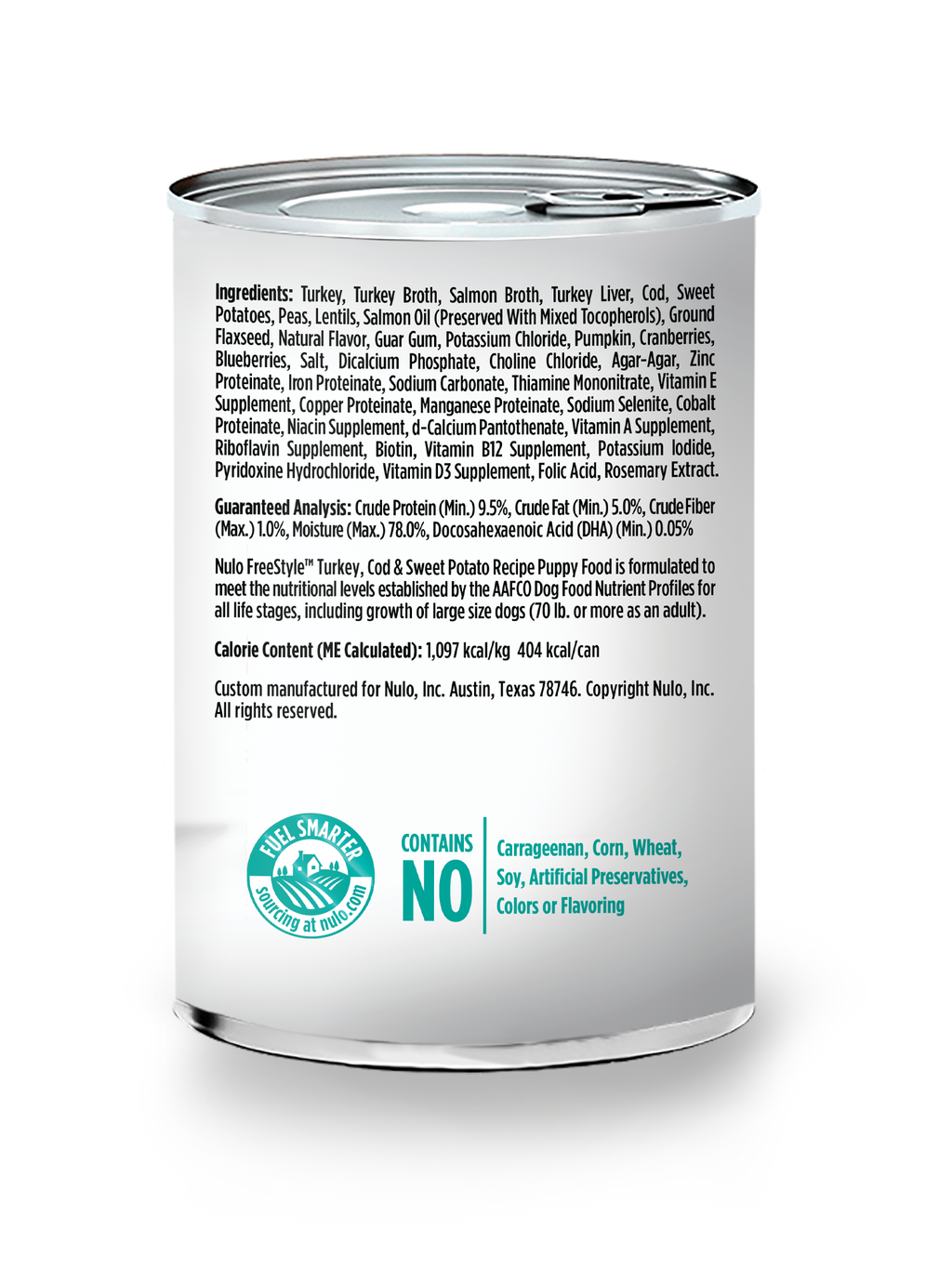 Nulo Freestyle Grain-Free Turkey, Cod & Sweet Potato Canned Puppy Food