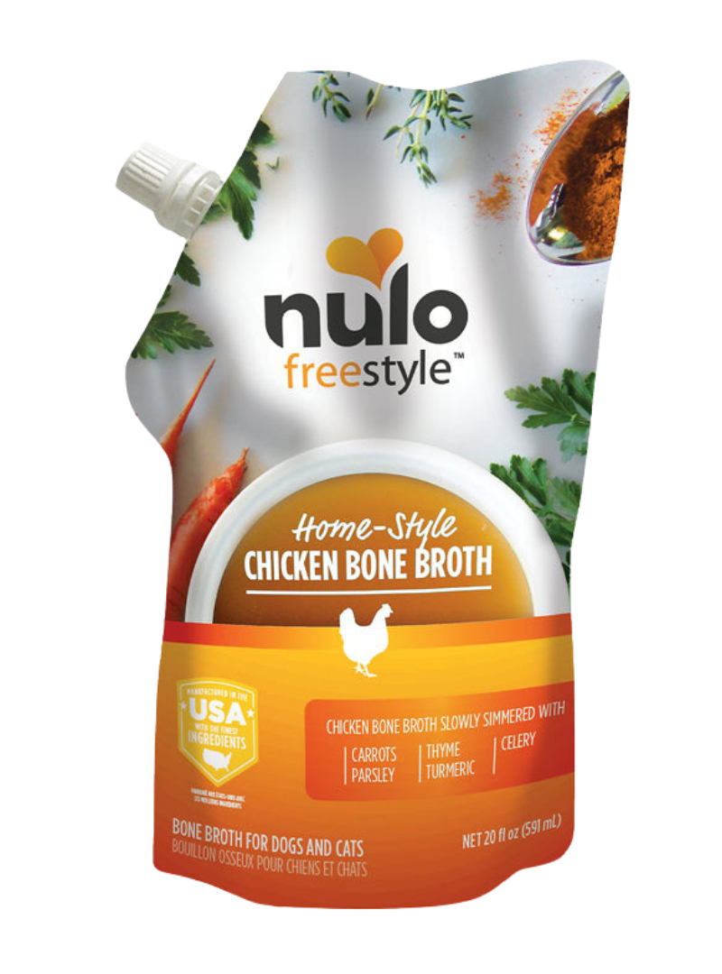 Nulo FreeStyle Grain-Free Home-Style Chicken Bone Broth Dog & Cat Topper