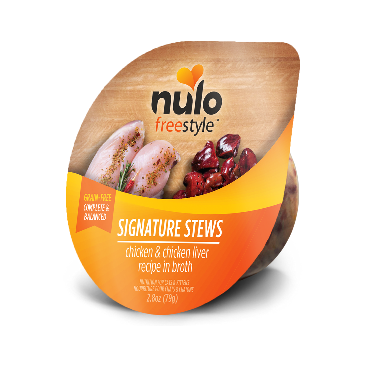 Nulo Freestyle Signature Stews Chicken & Chicken Liver Cat Food Tub