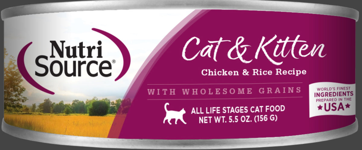 NutriSource Cat & Kitten Chicken & Rice Canned Cat Food
