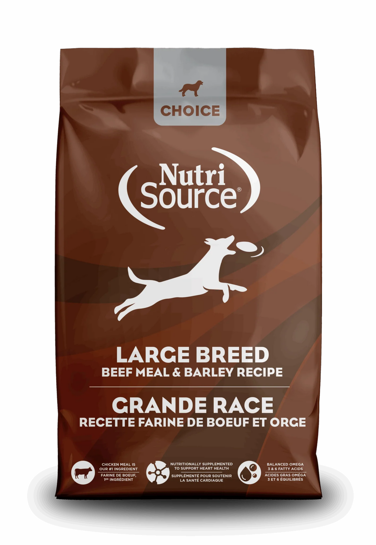 NutriSource Choice Large Breed Beef Meal & Barley Recipe