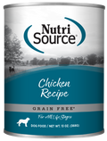NutriSource Grain Free Chicken Formula Canned Dog Food