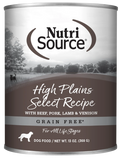 NutriSource High Plains Select Recipe Canned Dog Food