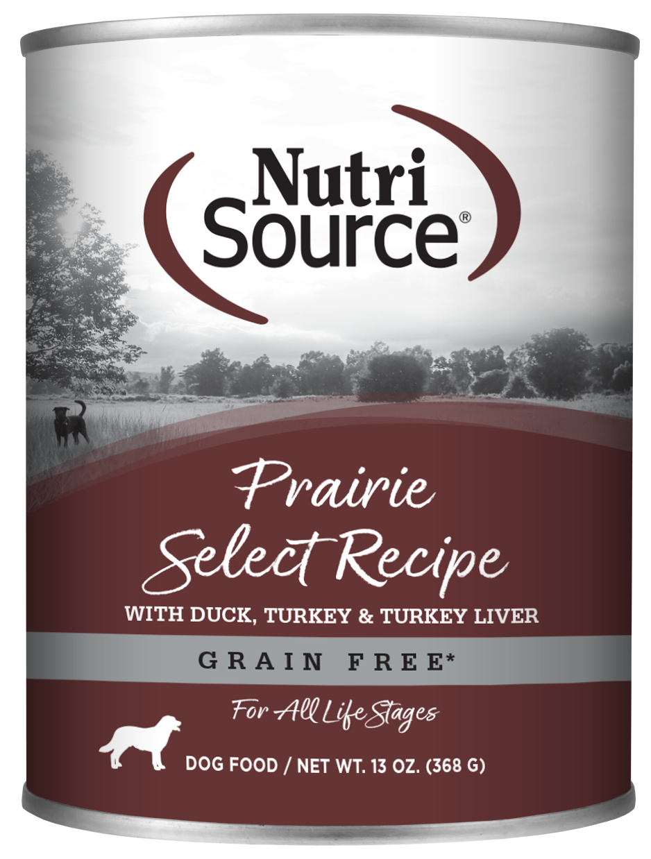 NutriSource Grain Free Prairie Select Duck & Turkey Canned Dog Food