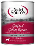 NutriSource Grain Free Seafood Select Formula Canned Dog Food