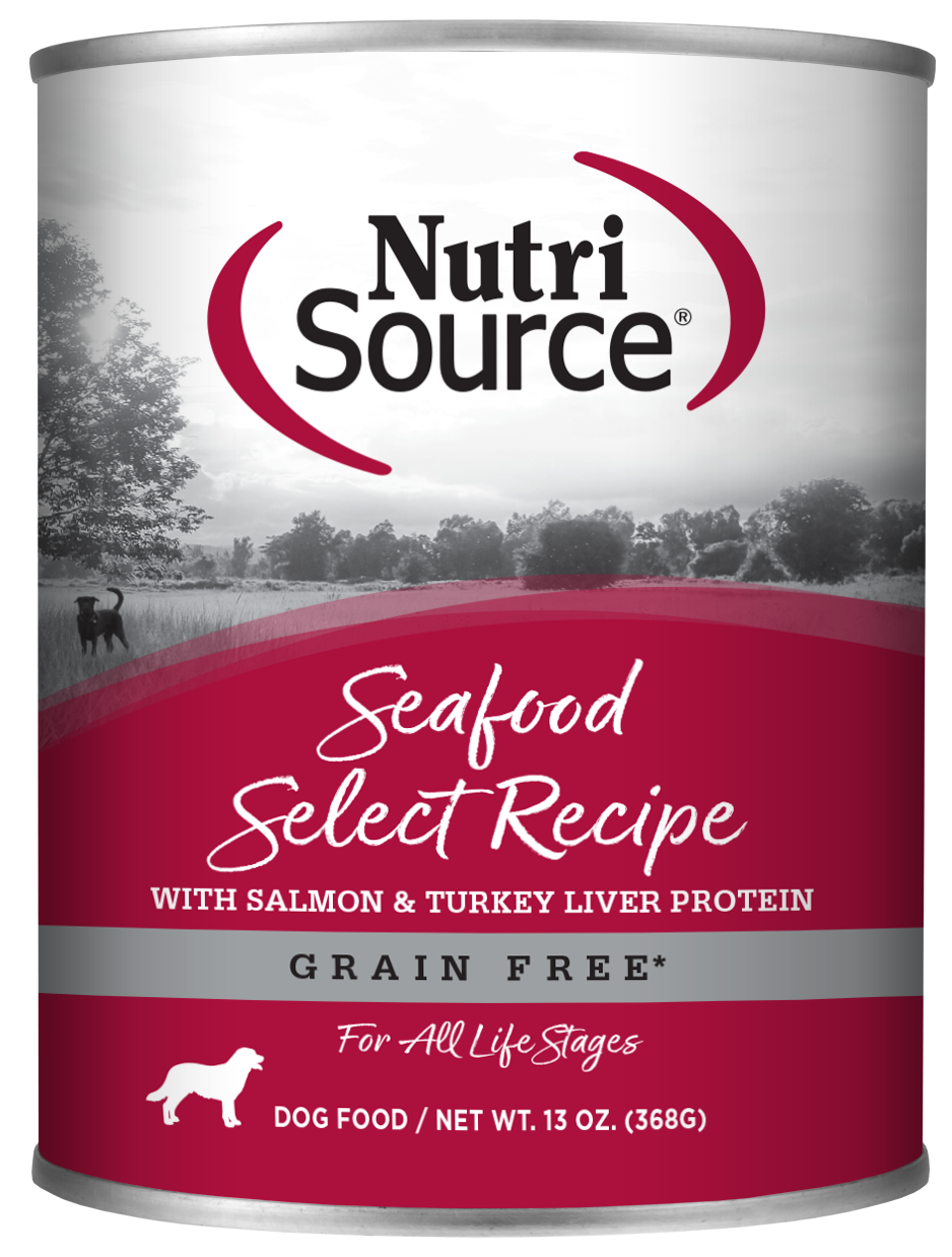 NutriSource Grain Free Seafood Select Formula Canned Dog Food