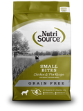 NutriSource Grain Free Small Breed Bites Chicken & Pea Recipe Dry Dog Food