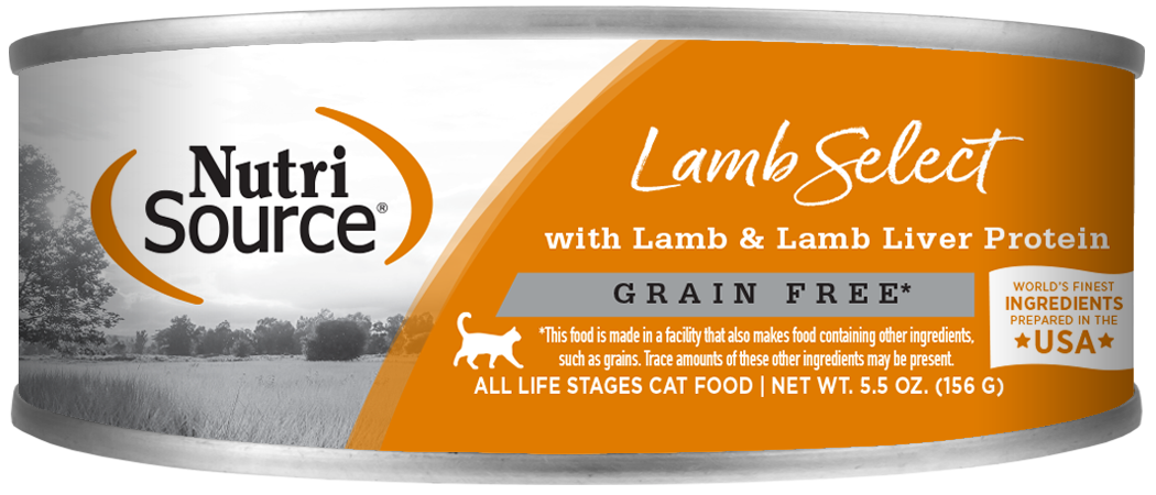 NutriSource Grain Free Lamb & Lamb Liver Select Canned Cat Food