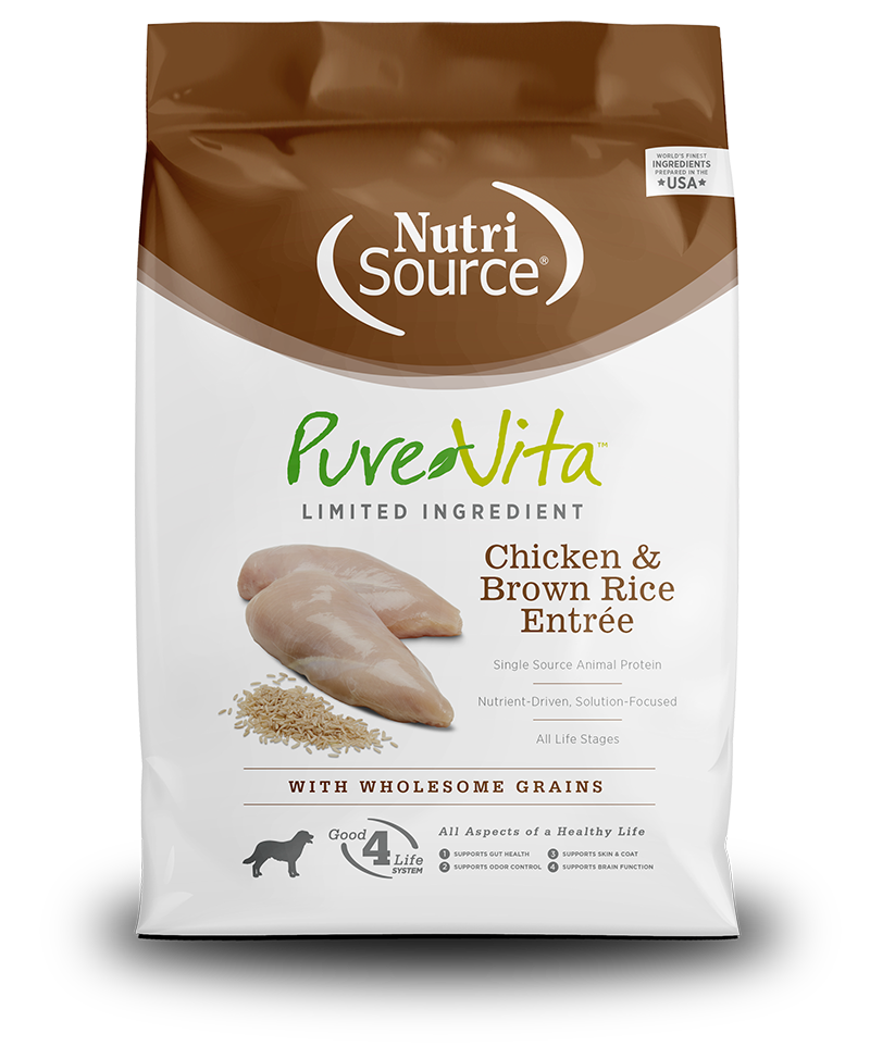 NutriSource PureVita Chicken & Brown Rice Dry Dog Food