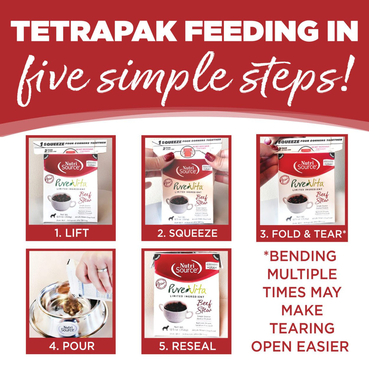 NutriSource PureVita Grain Free Beef Entrée Wet Dog Food