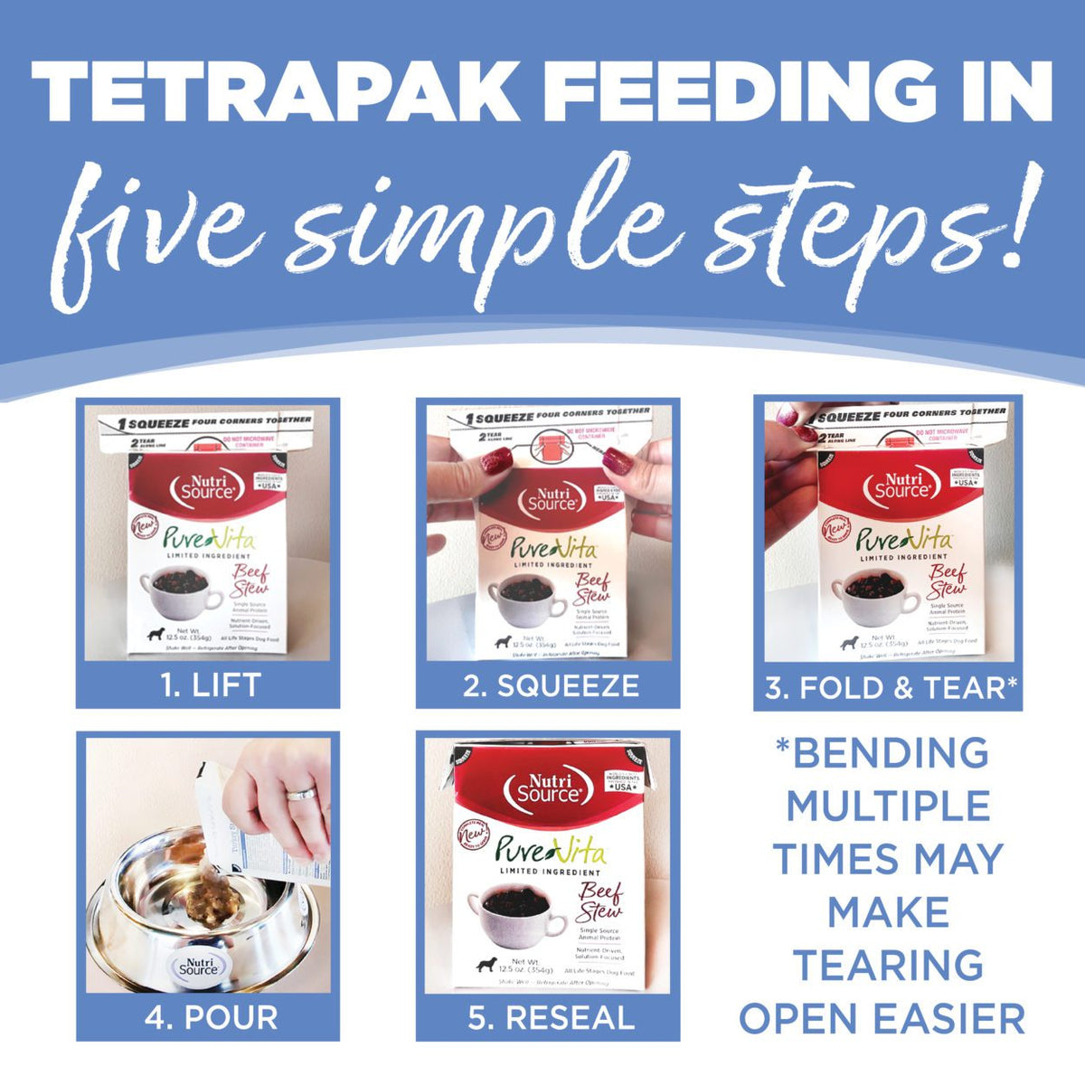 NutriSource PureVita Grain Free Turkey Entrée Tetra Pak Wet Dog Food