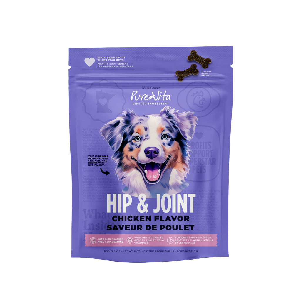 NutriSource PureVita Hip & Joint Chicken Flavor Dog Treats