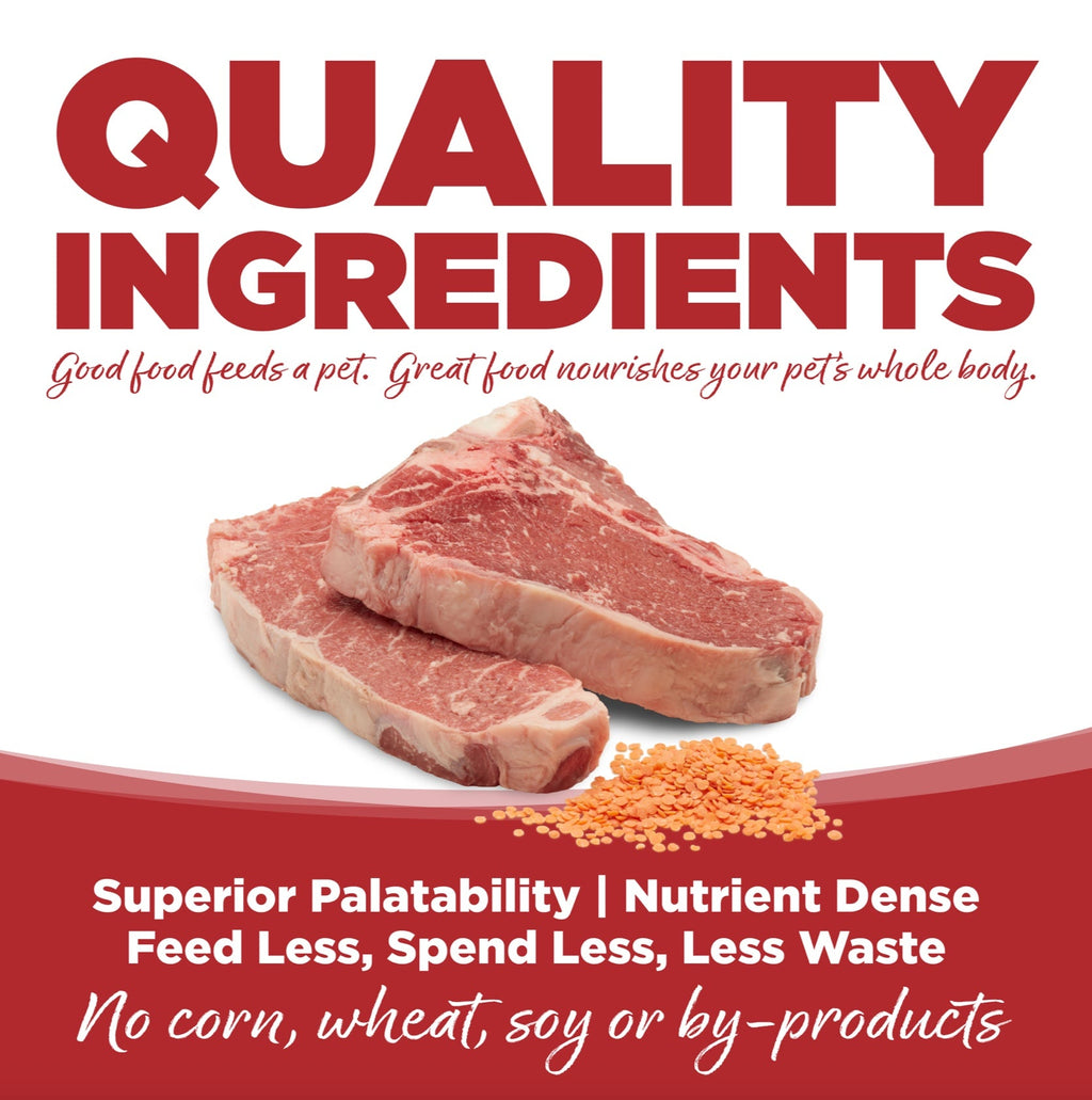 NutriSource PureVita Grain Free Beef and Red Lentils Dry Dog Food