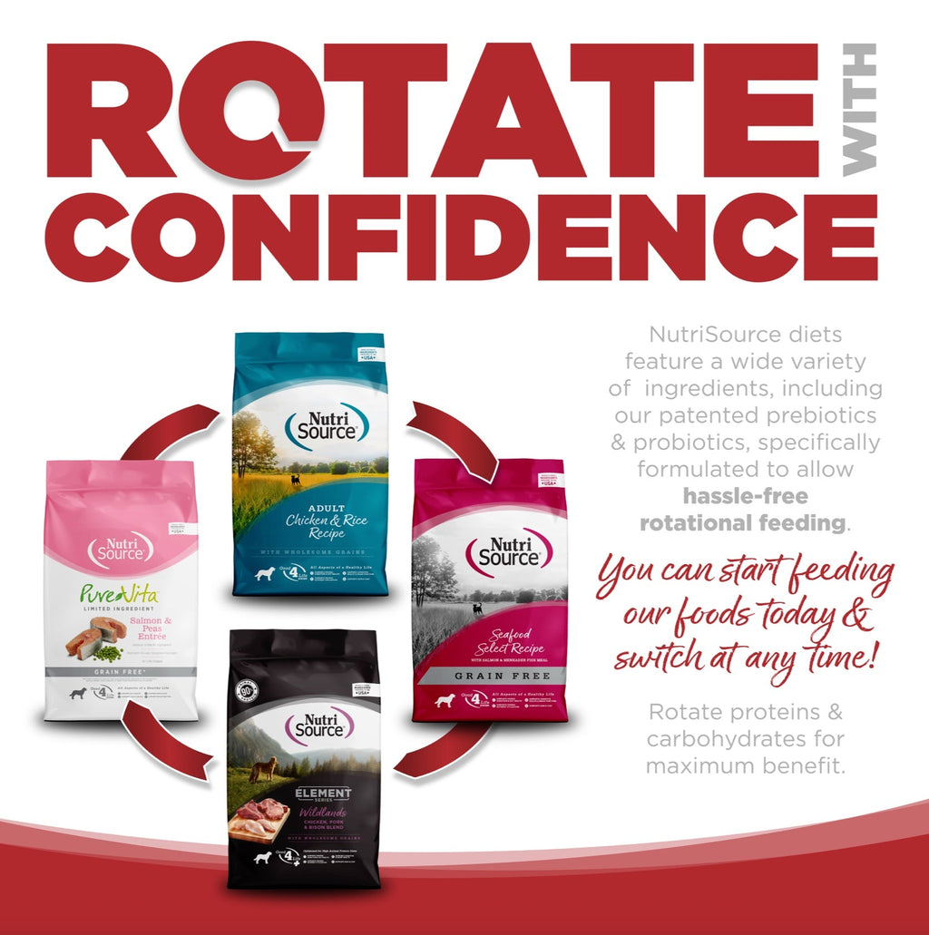 NutriSource PureVita Grain Free Beef and Red Lentils Dry Dog Food