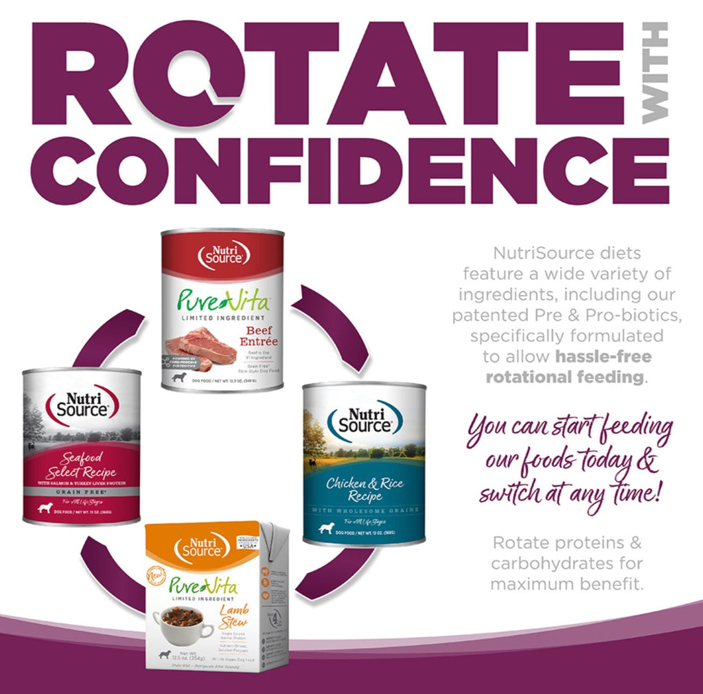 NutriSource PureVita Grain Free Pork Entrée Tetra Pak Wet Dog Food