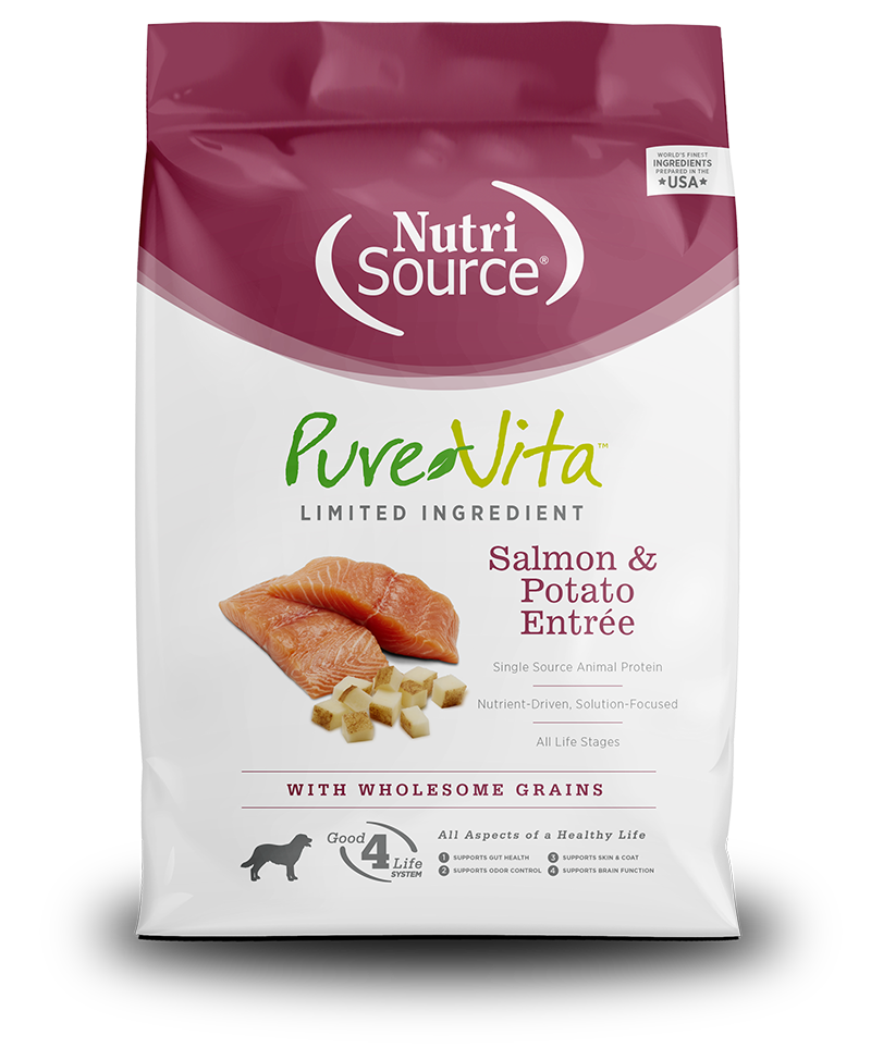 NutriSource PureVita Salmon And Potato Dry Dog Food