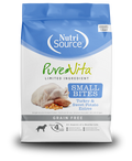 NutriSource PureVita Small Bites Grain Free Turkey & Sweet Potato Recipe Dry Dog Food