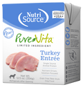 NutriSource PureVita Grain Free Turkey Entrée Tetra Pak Wet Dog Food