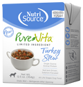 NutriSource PureVita Turkey Stew Tetra Pak Wet Dog Food