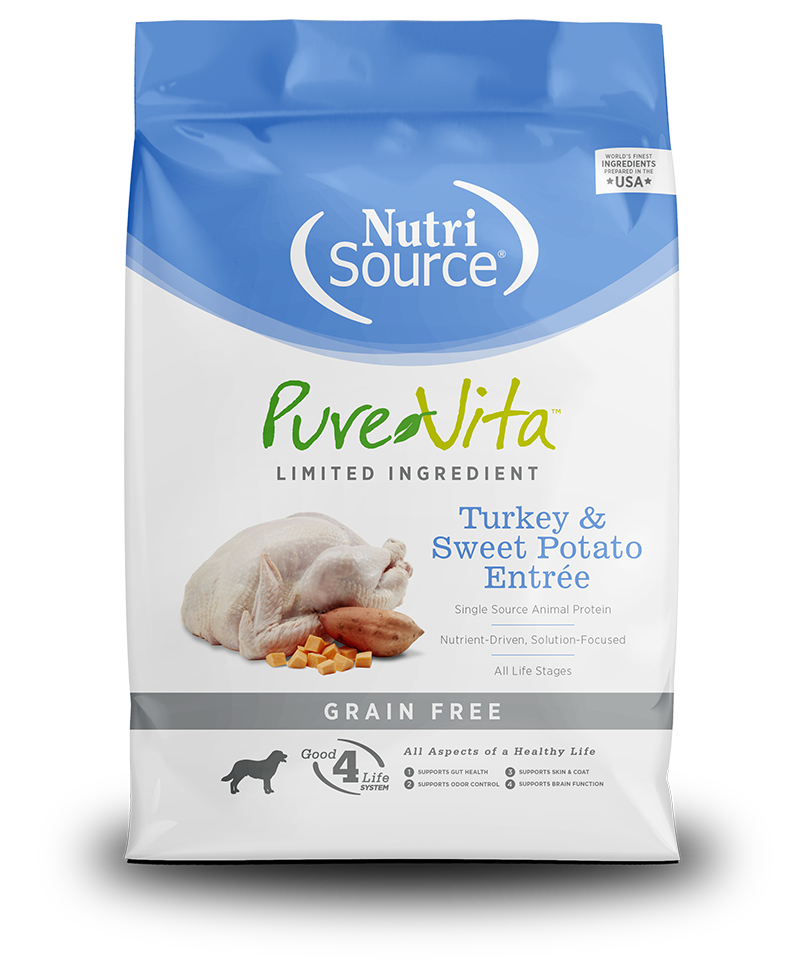 NutriSource PureVita Grain Free Turkey & Sweet Potato Dry Dog Food