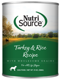 NutriSource Turkey & Rice Recipe Canned Dog Food