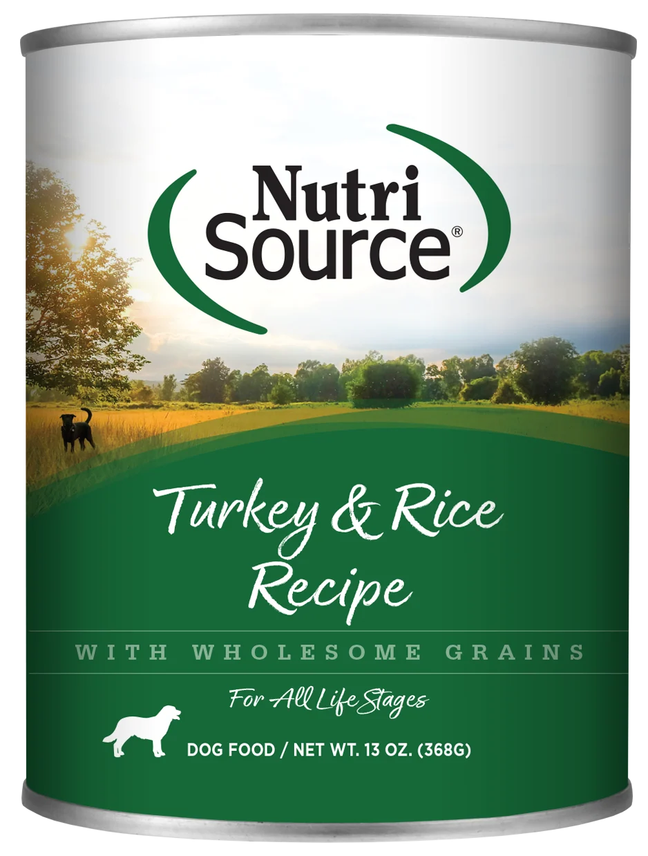 NutriSource Turkey & Rice Recipe Canned Dog Food