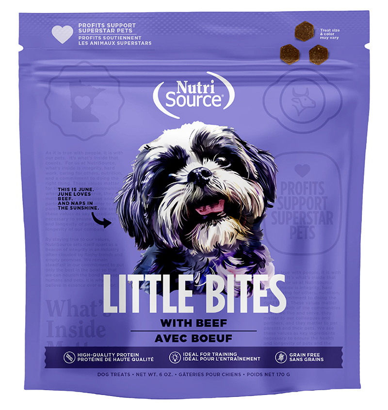 NutriSource Grain Free Little Bites with Beef Dog Training Treat
